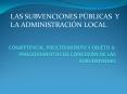 COMPETENCIA, PROCEDIMIENTO Y OBJETO II: PROCEDIMIENTOS DE CONCESIN DE LAS SUBVENCIONES