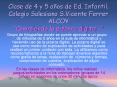 Clase de 4 y 5 aos de Ed' Infantil' Colegio Salesiano S'Vicente Ferrer ALCOY Conociendo la pizarra d