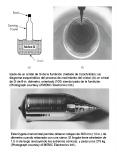 Izado de un cristal de Si de la fundicin mtodo de Czochralski: a diagrama esquemtico del proceso de