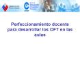 Perfeccionamiento docente para desarrollar los OFT en las aulas