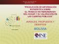PRODUCCIN DE INFORMACIN ESTADSTICA SOBRE EL TRABAJO NO REMUNERADO DEL HOGAR Y SU VALORACIN EN LAS CU