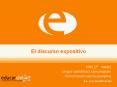 El discurso expositivo