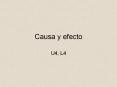 Causa y efecto