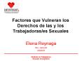 Factores que Vulneran los Derechos de las y los Trabajadoras/es Sexuales