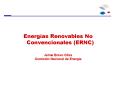 Energas Renovables No Convencionales ERNC