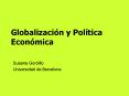 Globalizacin y Poltica Econmica