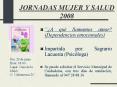 JORNADAS MUJER Y SALUD 2008