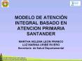 MODELO DE ATENCIN INTEGRAL BASADO EN ATENCION PRIMARIA SANTANDER