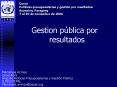 Gestion pblica por resultados