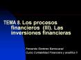 TEMA 8' Los procesos financieros III' Las inversiones financieras