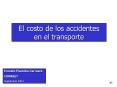 El costo de los accidentes en el transporte