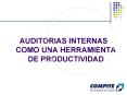 AUDITORIAS INTERNAS COMO UNA HERRAMIENTA DE PRODUCTIVIDAD