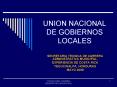 UNION NACIONAL DE GOBIERNOS LOCALES