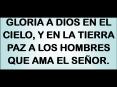 GLORIA A DIOS EN EL CIELO, Y EN LA TIERRA PAZ A LOS HOMBRES QUE AMA EL SEOR'