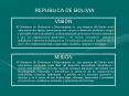 REPUBLICA DE BOLIVIA