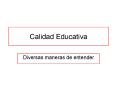 Calidad Educativa