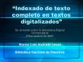 Indexado de texto completo en textos digitalizados