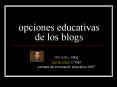 opciones educativas de los blogs