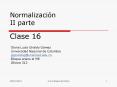 Normalizacin II parte