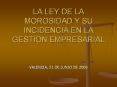 LA LEY DE LA MOROSIDAD Y SU INCIDENCIA EN LA GESTION EMPRESARIAL
