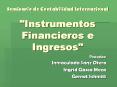 Seminario de Contabilidad Internacional "Instrumentos Financieros e Ingresos"