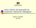 Sobre medicin del desempeo de programas y depuracin debugging