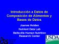 Introduccin a Datos de Composicin de Alimentos y Bases de Datos