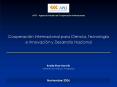 Cooperacin Internacional para Ciencia, Tecnologa e Innovacin y Desarrollo Nacional