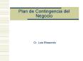 Plan de Contingencia del Negocio