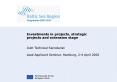 Investments in projects, strategic projects and extension stage