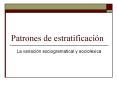 Patrones de estratificacin