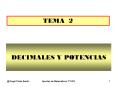 DECIMALES Y POTENCIAS