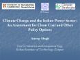 Climate Change and the Indian Power Sector: An Assessment for Clean Coal and Other Policy Options