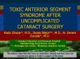 TOXIC ANTERIOR SEGMENT SYNDROME AFTER UNCOMPLICATED CATARACT SURGERY