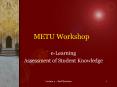 METU Workshop
