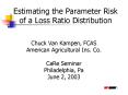 Estimating the Parameter Risk of a Loss Ratio Distribution