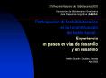 Participacin de los bibliotecarios en la reconstruccin del tejido social : Experiencia en paises en
