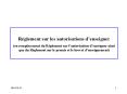 Autorisation denseigner en formation professionnelle