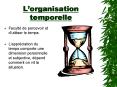 Lorganisation temporelle
