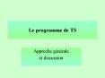 Le programme de TS