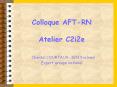 Colloque AFTRN Atelier C2i2e Chantal COURTAUX IEN Yvelines Expert groupe national
