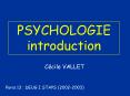 PSYCHOLOGIE introduction