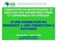 FORMATION EN MAINTENANCE ET GESTION DES INFRASTRUCTURES ET COMMUNAUX EN AFRIQUE: DUNE FORMATION EN P