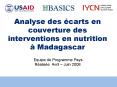 Analyse des carts en couverture des interventions en nutrition Madagascar