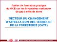 Atelier de formation pratique du GCE sur les inventaires nationaux de gaz effet de serre SECTEUR DU