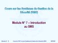 Module N 7 Introduction au SMS