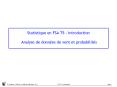 Statistique en FSA T5 Introduction Analyse de donnes de vent et probabilits