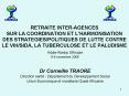 RETRAITE INTERAGENCES SUR LA COORDINATION ET LHARMONISATION DES STRATEGIESPOLITIQUES DE LUTTE CONTRE