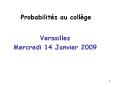 Probabilits au collge