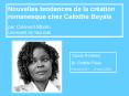 Nouvelles tendances de la cration romanesque chez Calixthe Beyala